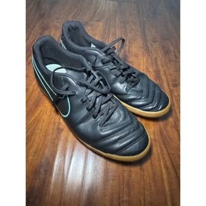 Nike Shoes Mens 10.5 Tiempo X Rio III Black Gum Soccer  Cleats Indoor 89234-004
